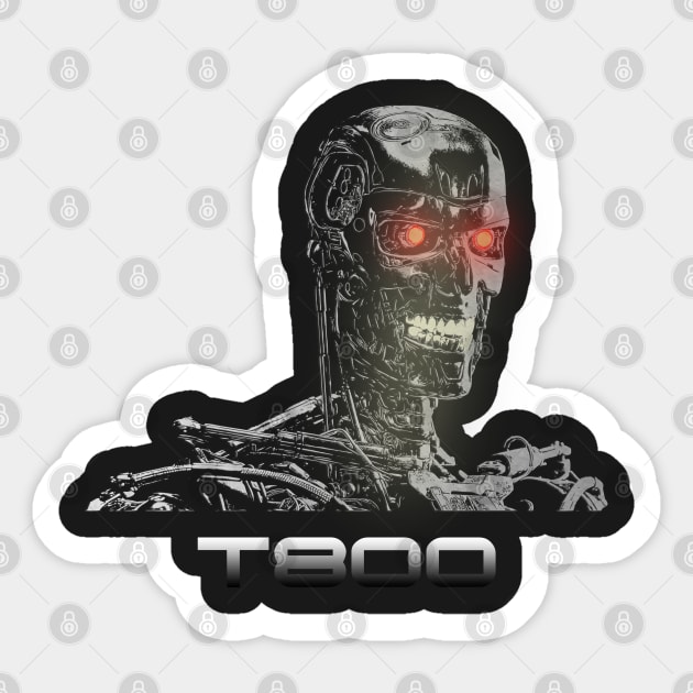 Terminator- T800 Sticker by dankdesigns